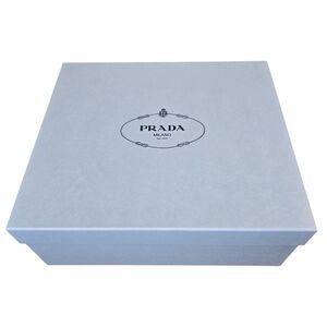 Authentic PRADA Empty Light Blue Box w Tissue Paper & Dustbags 13.75"x12"x5.25"